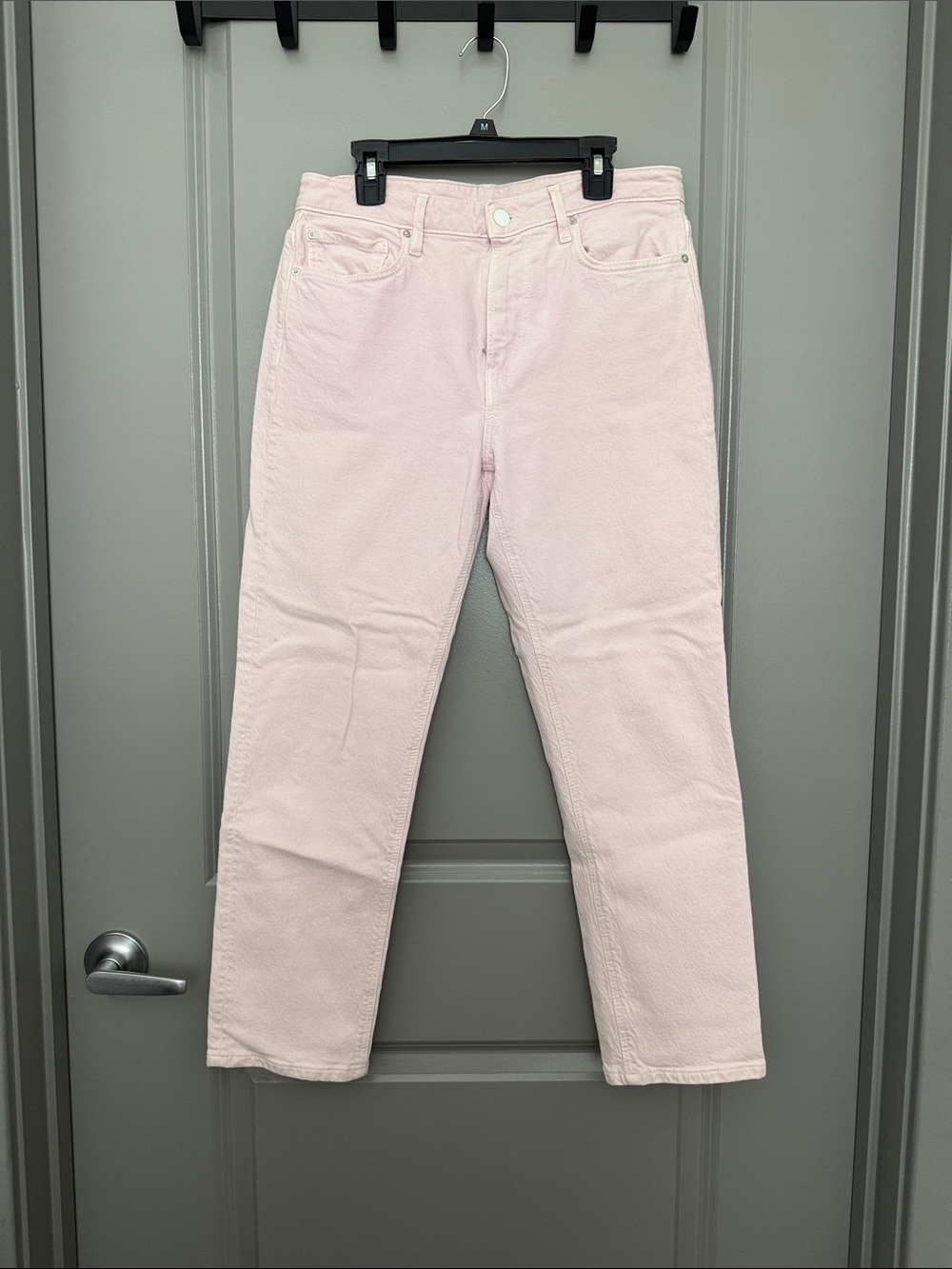 Guess Pastel Pink Straight Leg Jeans